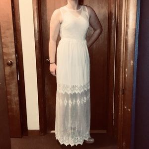 Floor Length White Dress